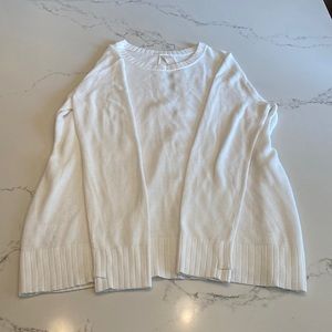 Lulu lemon open back white sweater